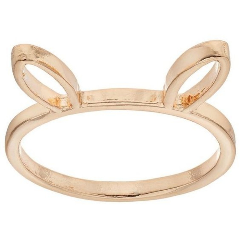 SOLD OUT - LC Lauren Conrad Gold Rabbit Bunny Ring - Picture 1 of 8